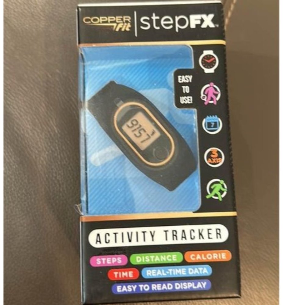 Copper Fit Step FX Activity Tracker Unisex Black NEW